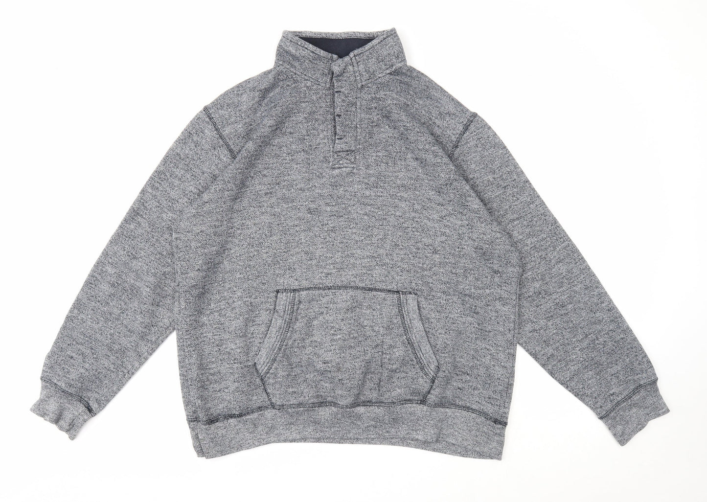 BHS Mens Grey Cotton Pullover Sweatshirt Size L