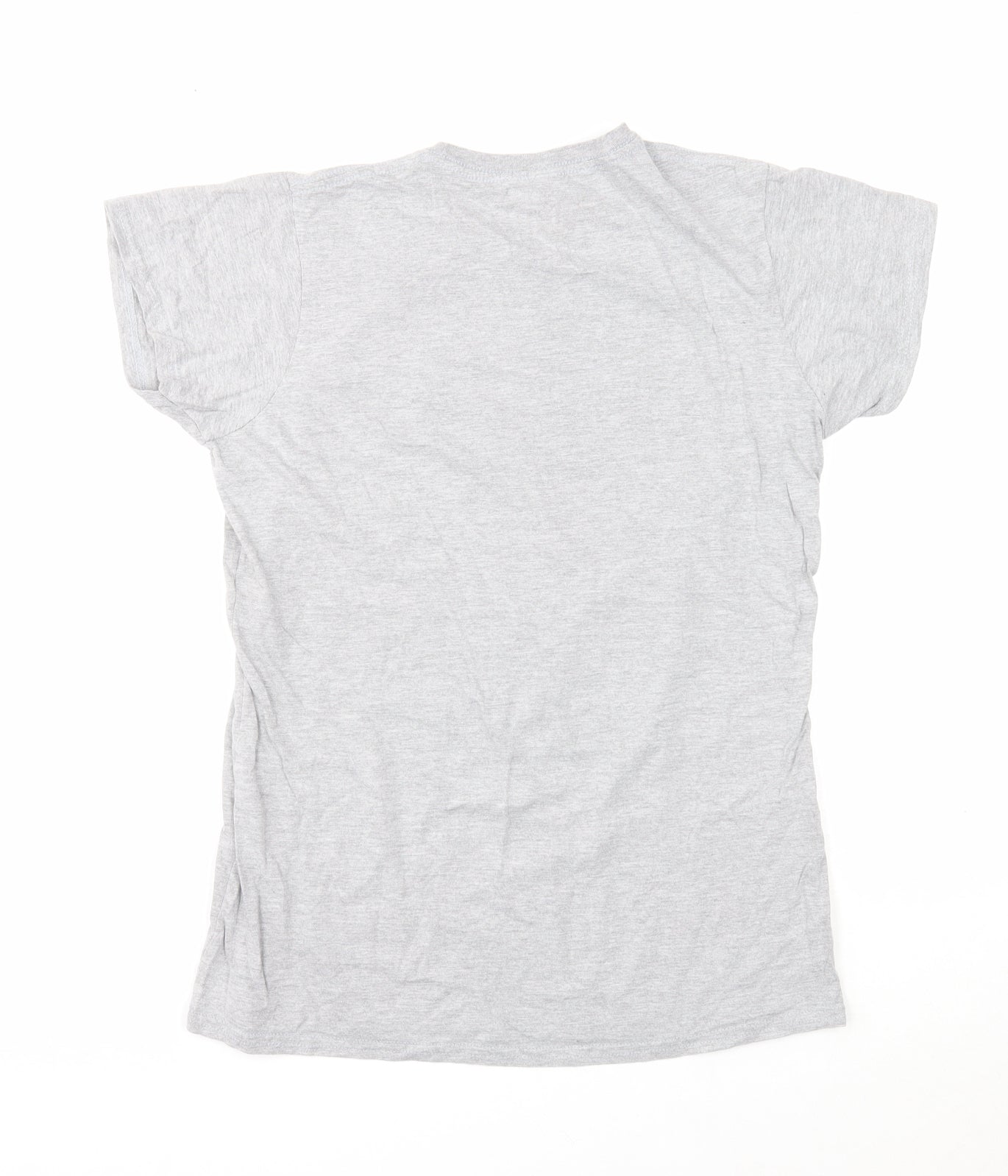 Gildan Womens Grey Cotton Basic T-Shirt Size XL Round Neck - Frankenstein Print