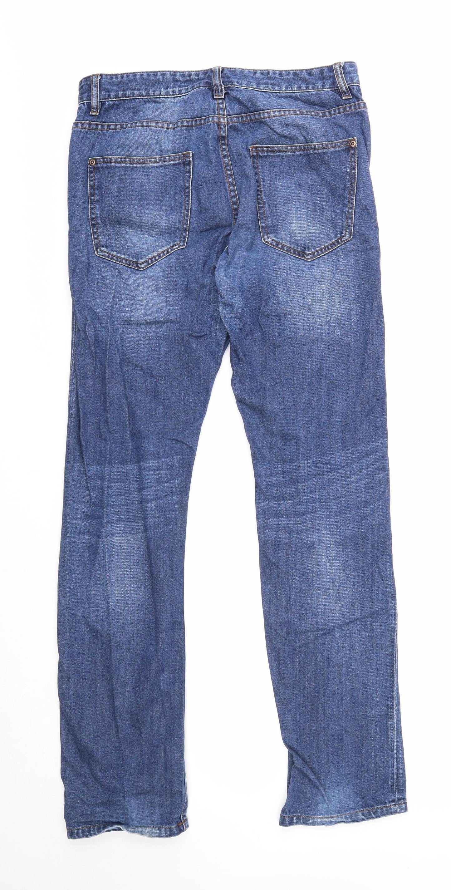 Very Mens Blue Cotton Skinny Jeans Size 32 in Regular Zip