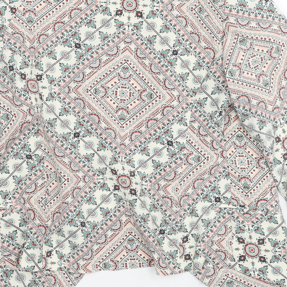 New Look Womens Multicoloured Geometric Jacket Size 10