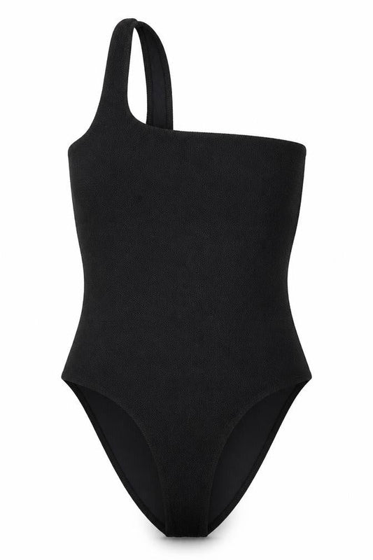 ASOS Womens Black Polyester Bodysuit One-Piece One Size Pullover