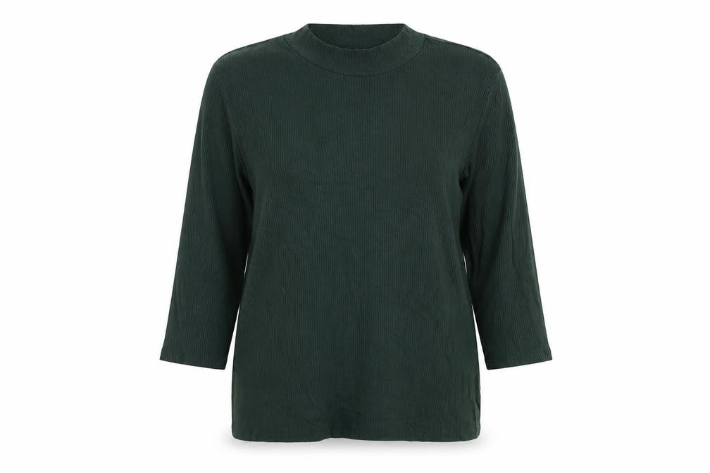 Preworn Womens Green Mock Neck Viscose Pullover Jumper Size XL