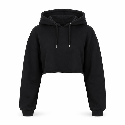 ASOS Womens Black Polyester Pullover Sweatshirt Size 6 Pullover - Cropped