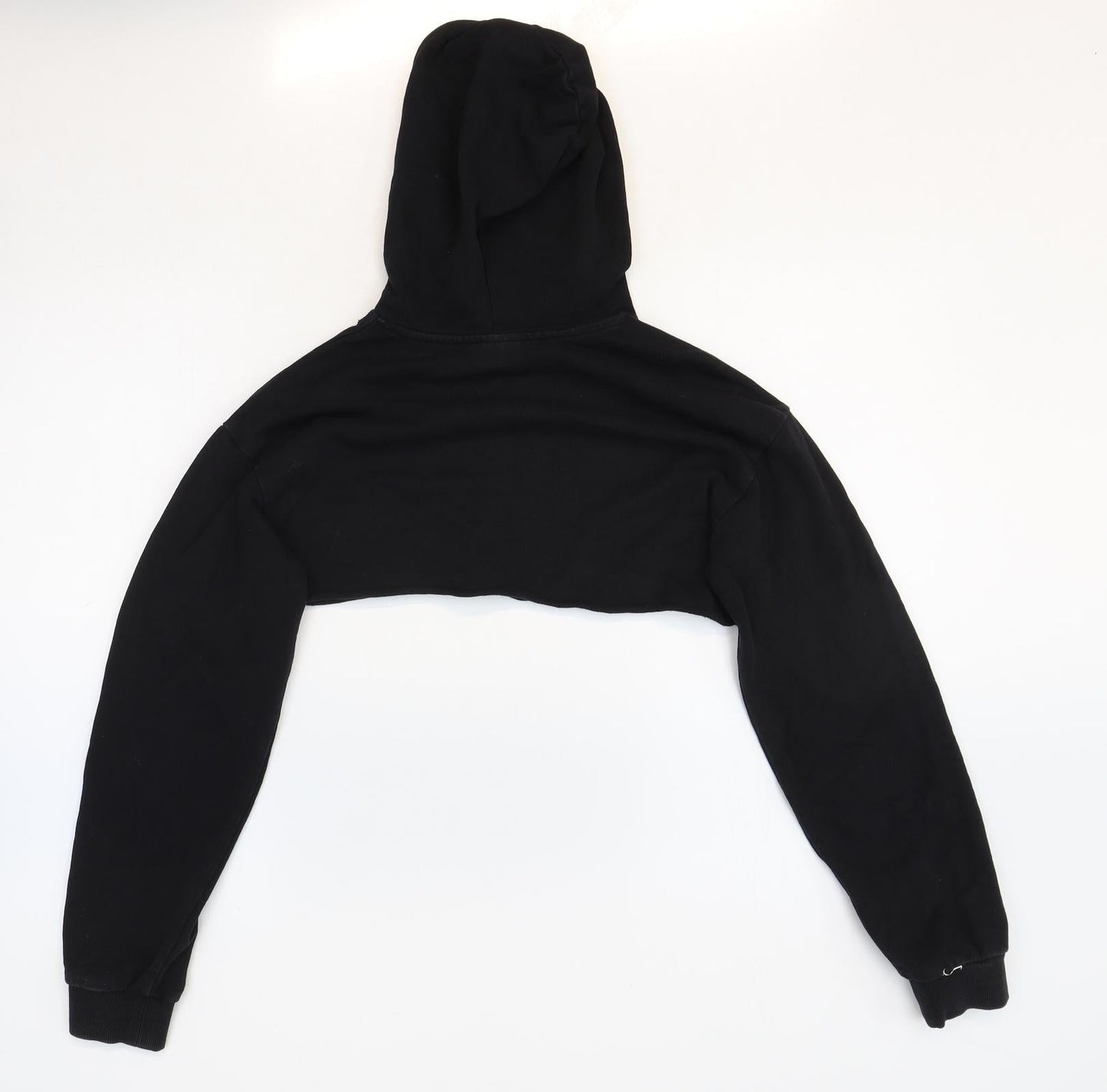 ASOS Womens Black Polyester Pullover Sweatshirt Size 6 Pullover - Cropped