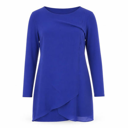 Phase Eight Womens Blue Polyester A-Line Size 14 Round Neck Pullover