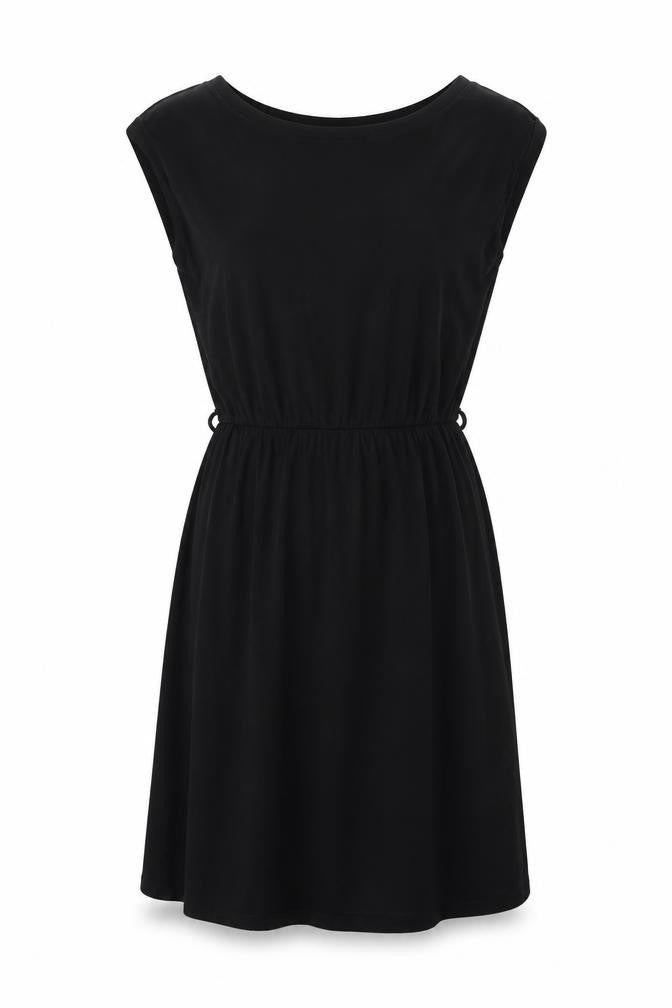 Dorothy Perkins Womens Black Polyester A-Line Size 8 Round Neck Pullover