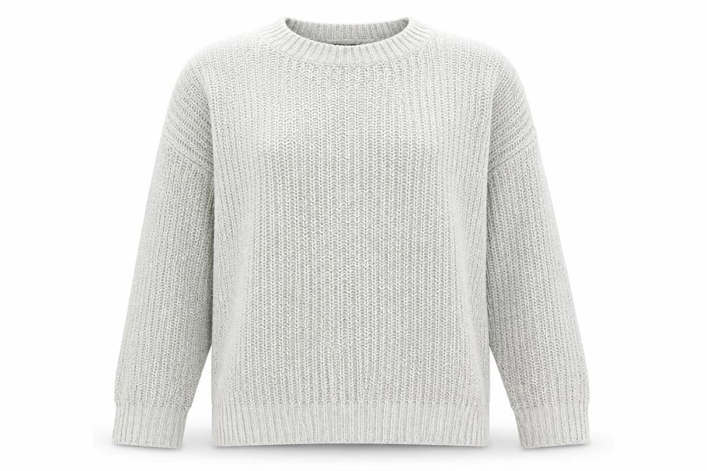 New Look Womens Grey Roll Neck Acrylic Pullover Jumper Size S