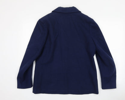 Graham Gardner Mens Blue Polyester Jacket Blazer Size 40