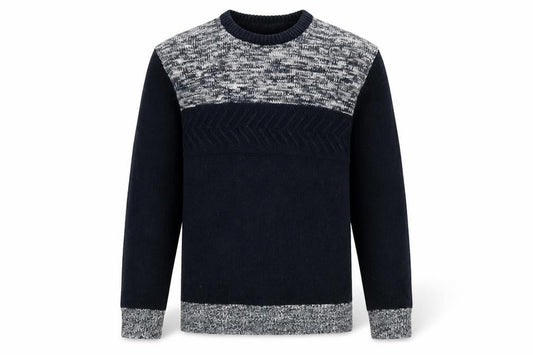 Cedarwood State Mens Black Round Neck Acrylic Pullover Jumper Size XS