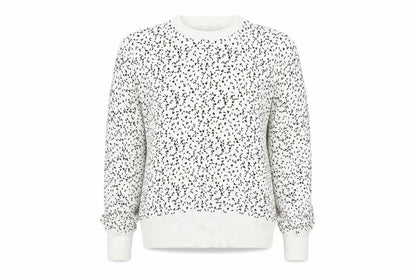 Next Womens White Scoop Neck Geometric Polyester Pullover Jumper Size 10