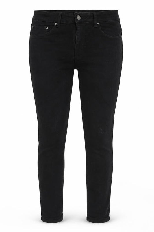 London Denim Womens Black Cotton Skinny Jeans Size 32 in L32 in Regular Zip