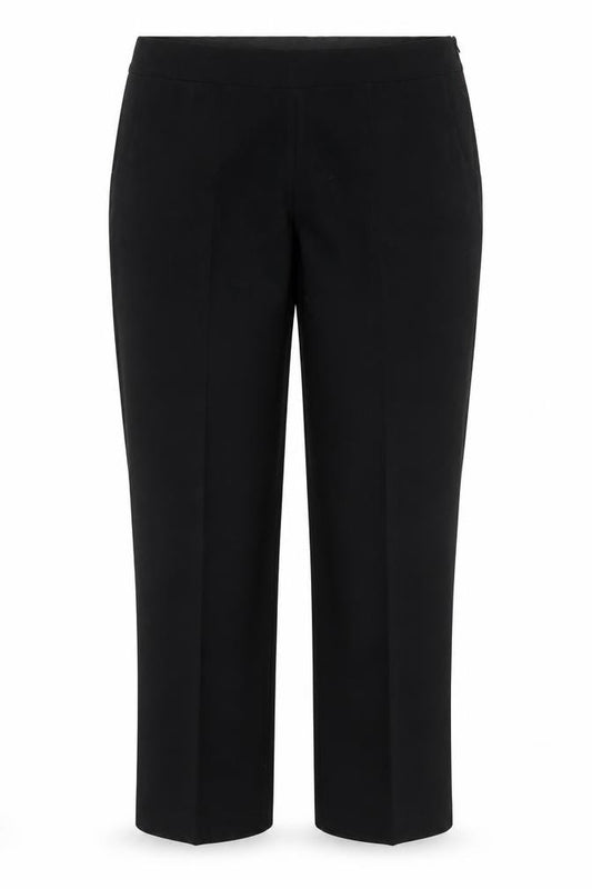 Annabelle Womens Black Polyester Trousers Size 12 Regular Zip