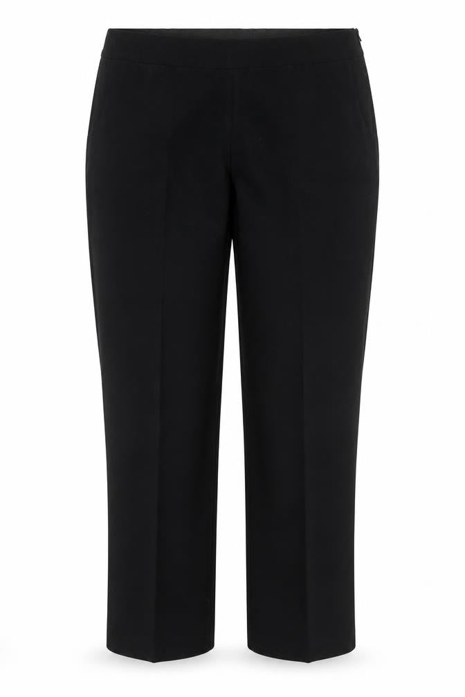 Annabelle Womens Black Polyester Trousers Size 12 Regular Zip
