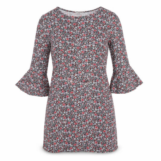 Papaya Womens Multicoloured Floral Viscose Skater Dress Size L Roll Neck Pullover
