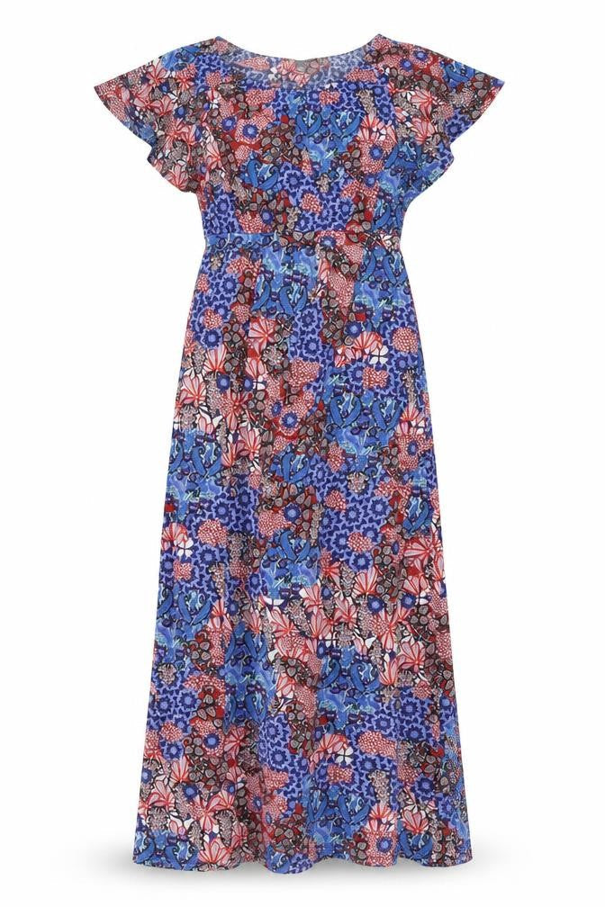South Womens Multicoloured Paisley Polyester Maxi Size 8 Boat Neck Pullover