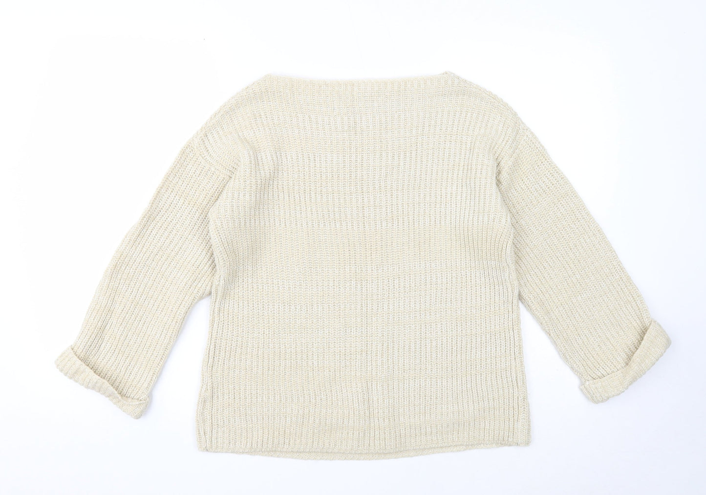 Atmosphere Womens Beige Roll Neck Acrylic Pullover Jumper Size 8