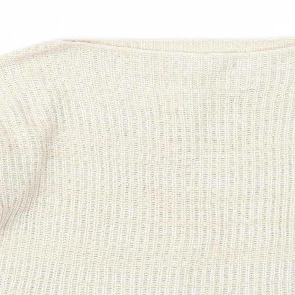 Atmosphere Womens Beige Roll Neck Acrylic Pullover Jumper Size 8