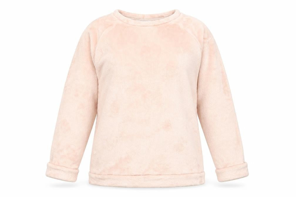 H&M Womens Pink Round Neck Polyester Pullover Jumper Size M