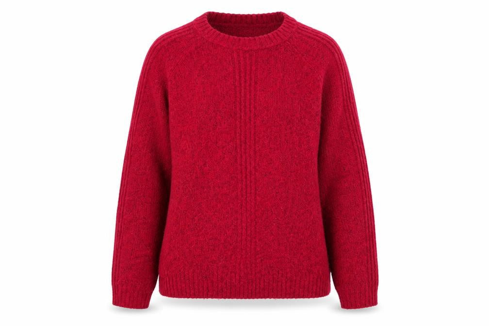 Marks & Spencer Womens Pink Scoop Neck Acrylic Pullover Jumper Size M