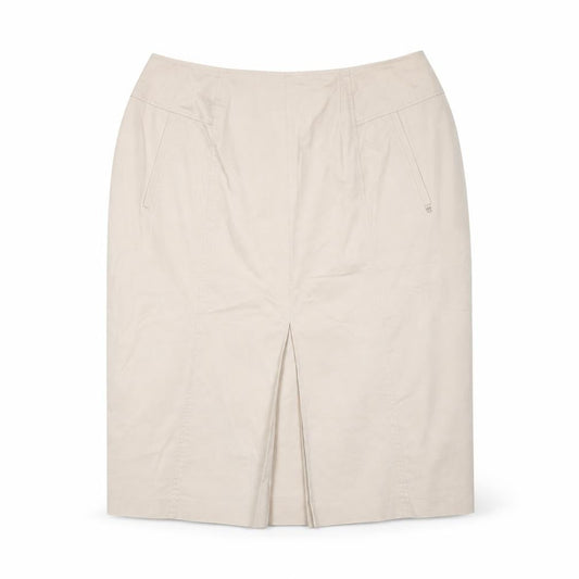 Basler Womens Beige Polyester Straight & Pencil Skirt Size 35 in Zip