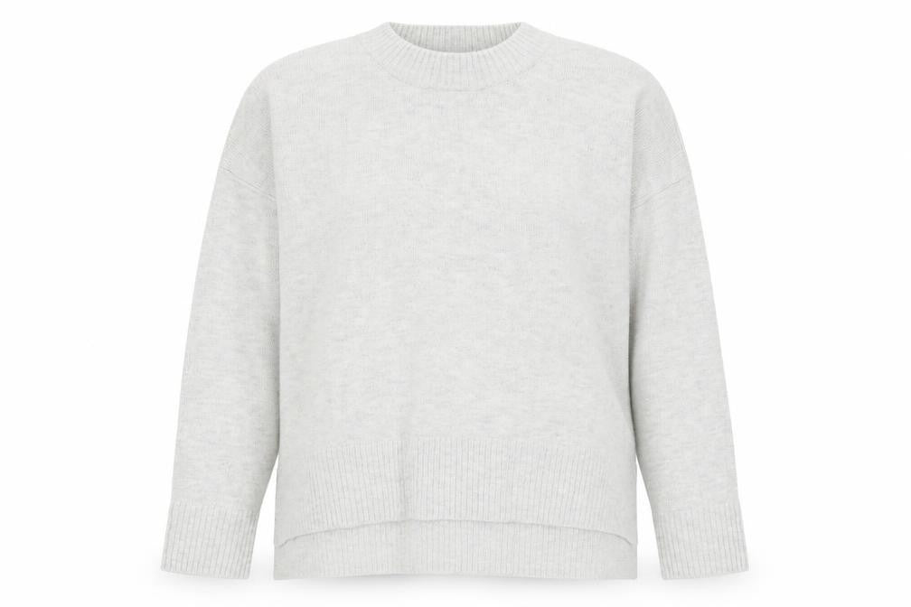 H&M Womens Grey High Neck Acrylic Pullover Jumper Size M