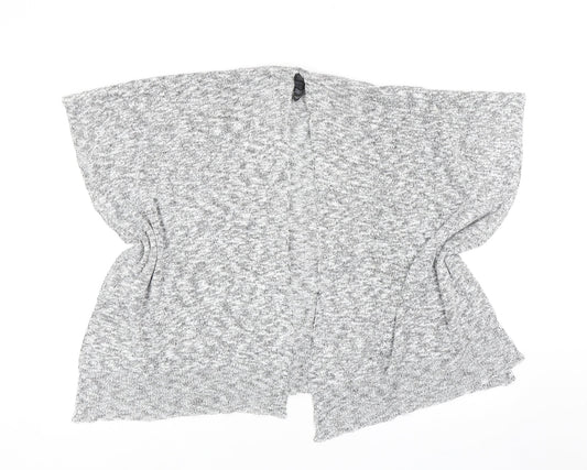Marks and Spencer Womens Grey V-Neck Viscose Shrug Jumper One Size