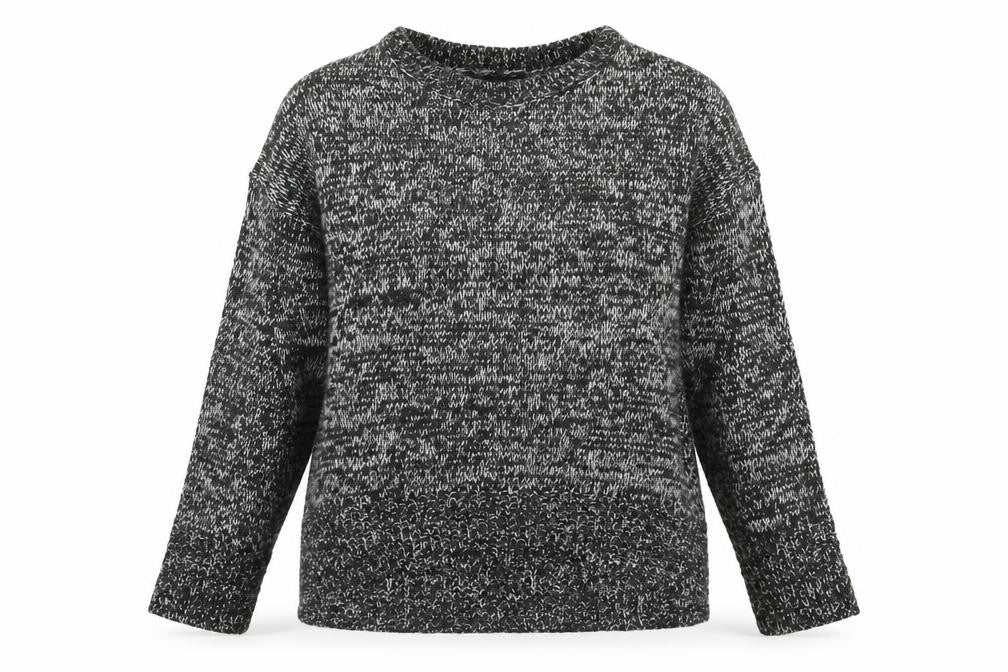 New Look Womens Black Round Neck Acrylic Pullover Jumper Size S