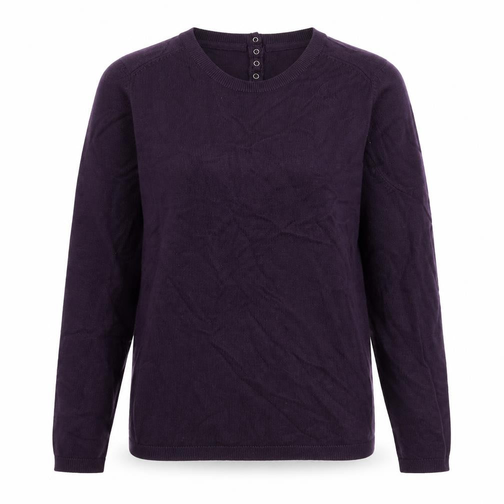 Debenhams Womens Purple Round Neck Viscose Pullover Jumper Size 12