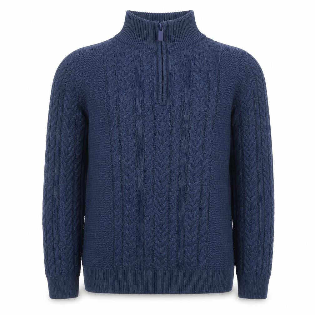NEXT Girls Blue High Neck Cotton Pullover Jumper Size 11 Years Pullover