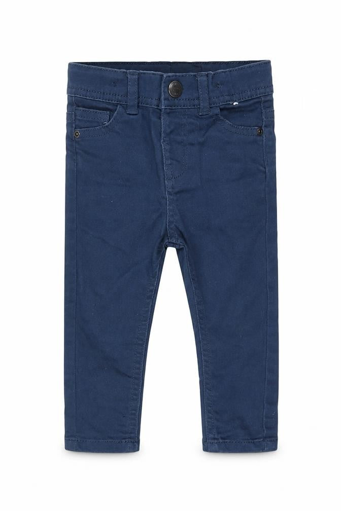 Primark Boys Blue Cotton Capri Jeans Size 9-12 Months Snap