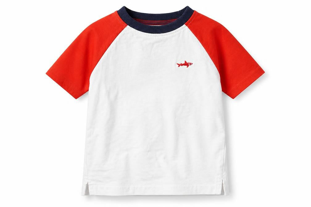 George Boys White Cotton Basic T-Shirt Size 12 Months Round Neck Pullover