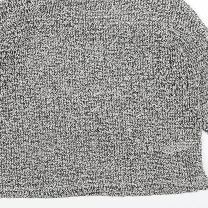 Topshop Womens Grey Roll Neck Acrylic Pullover Jumper Size 8