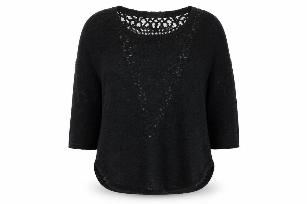 Ginger G Womens Black Roll Neck Polyester Pullover Jumper Size S