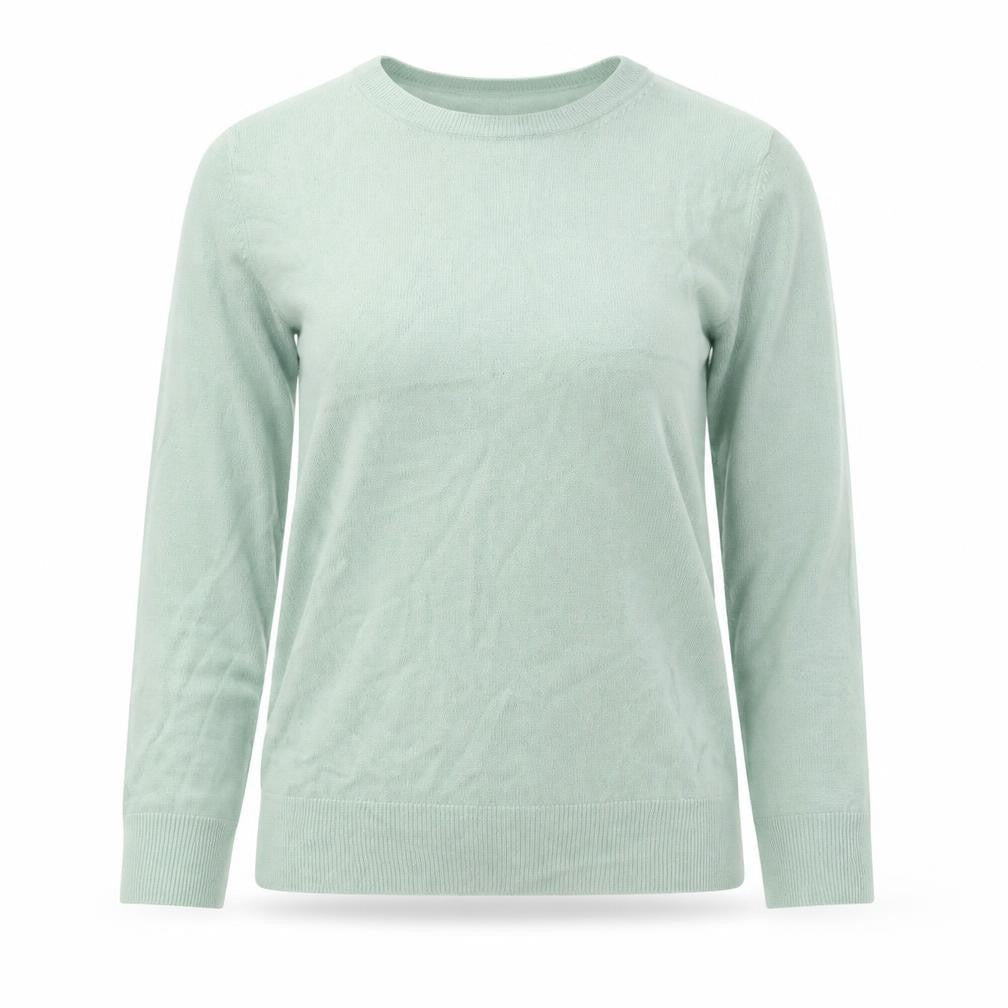 Marks & Spencer Womens Green Roll Neck Acrylic Pullover Jumper Size 12