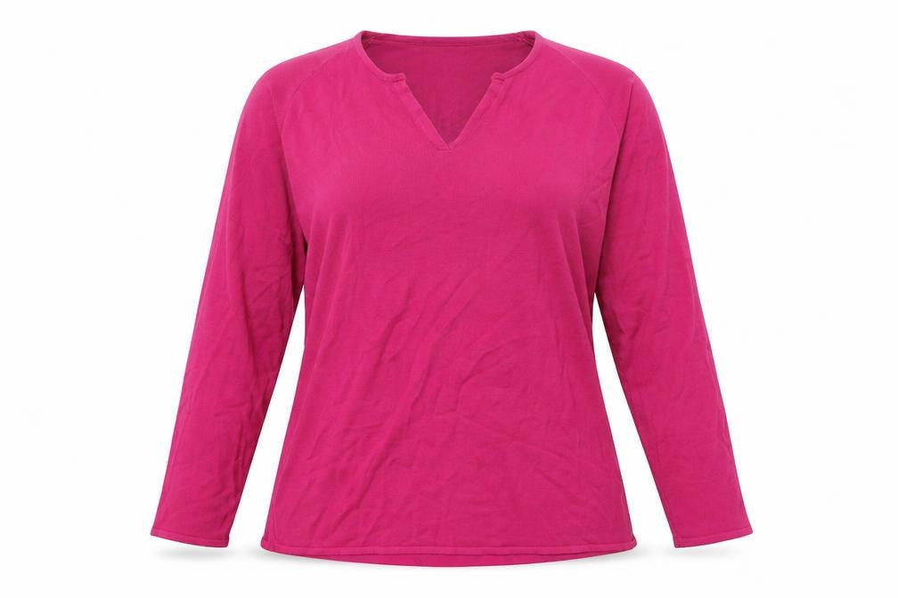 Agenda Womens Pink V-Neck Acrylic Pullover Jumper Size 12