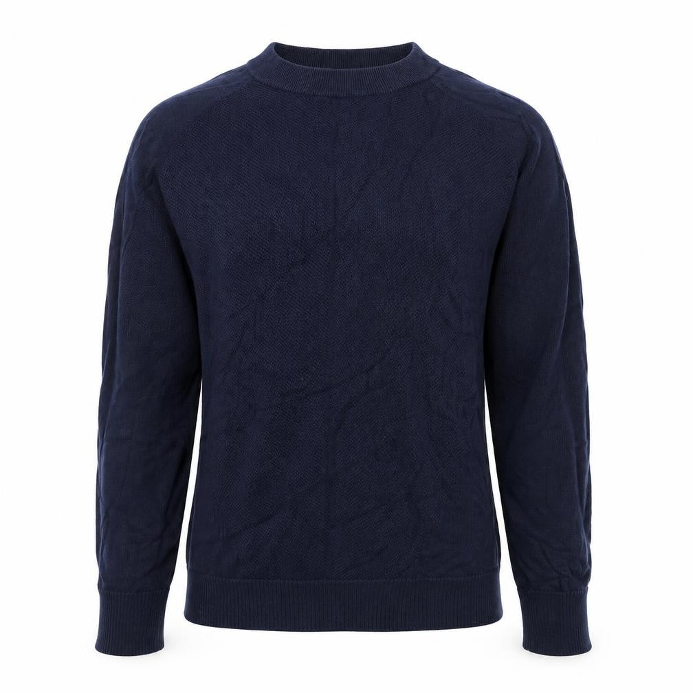 Maison de Nimes Womens Blue Round Neck 100% Cotton Pullover Jumper Size S