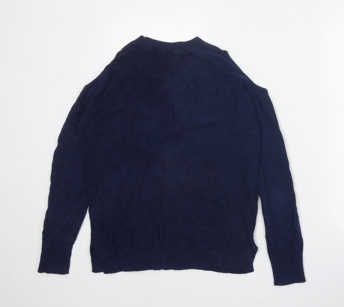 Maison de Nimes Womens Blue Round Neck 100% Cotton Pullover Jumper Size S
