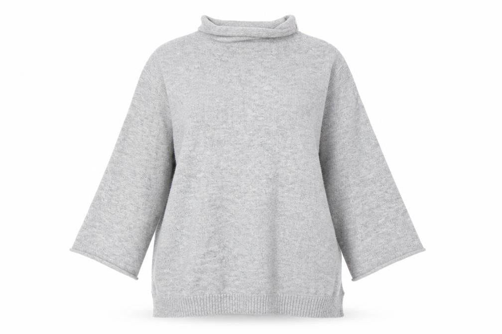 Zara Womens Grey Roll Neck Acrylic Pullover Jumper Size M