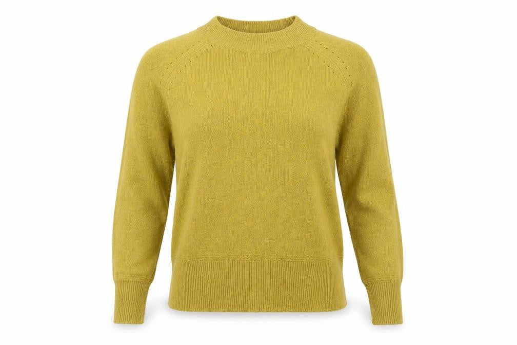 Oasis Womens Green Round Neck Polyester Pullover Jumper Size XS