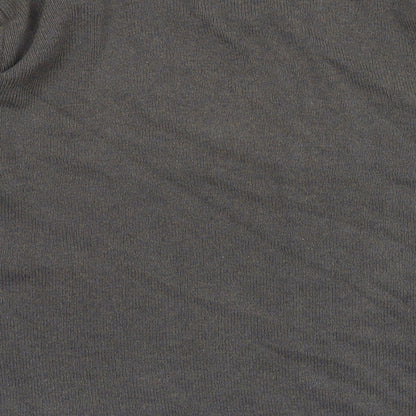 EWM Mens Grey V-Neck Cotton Pullover Jumper Size L