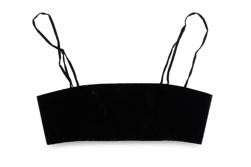 Zara Womens Black Polyester Cropped Tank Size M Square Neck