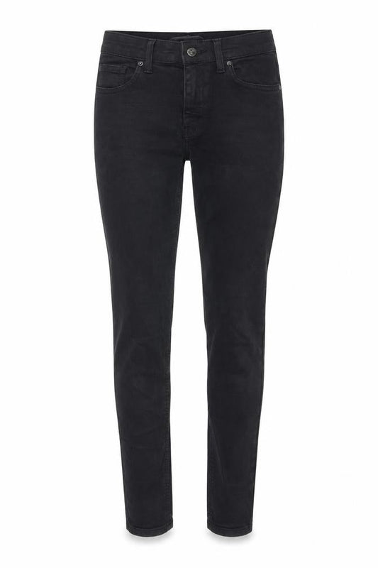 Topshop Womens Black Cotton Skinny Jeans Size 26 in Regular Zip