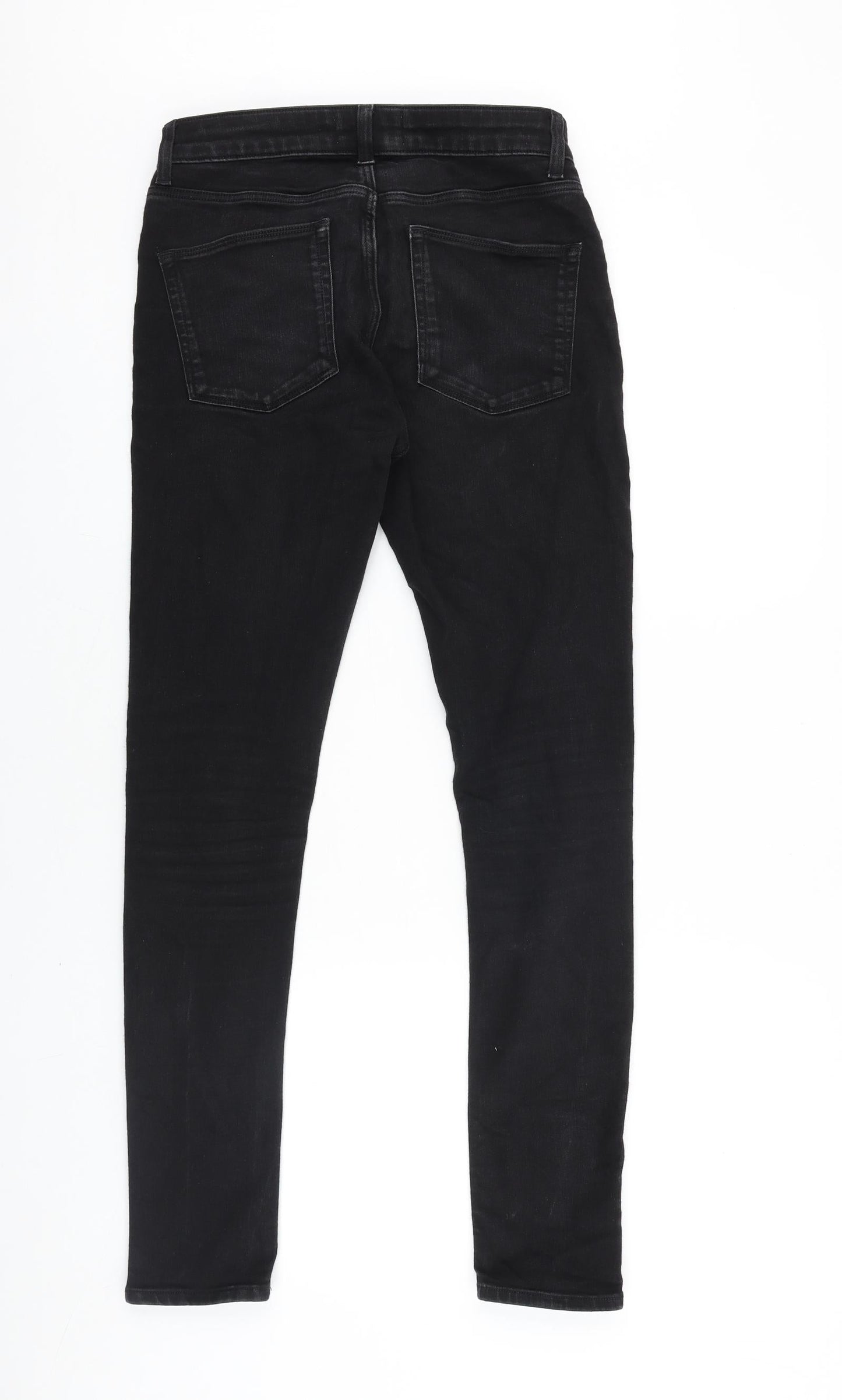 ASOS Womens Black Cotton Skinny Jeans Size 29 in L32 in Regular Zip