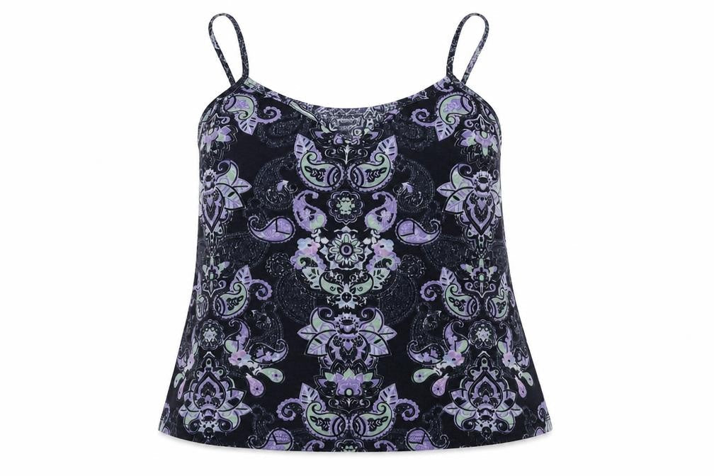 Dorothy Perkins Womens Multicoloured Geometric Polyester Basic Tank Size 12 V-Neck