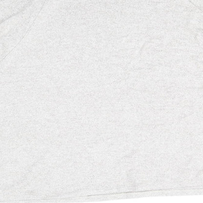 H&M Womens Beige Mock Neck Viscose Pullover Jumper Size M