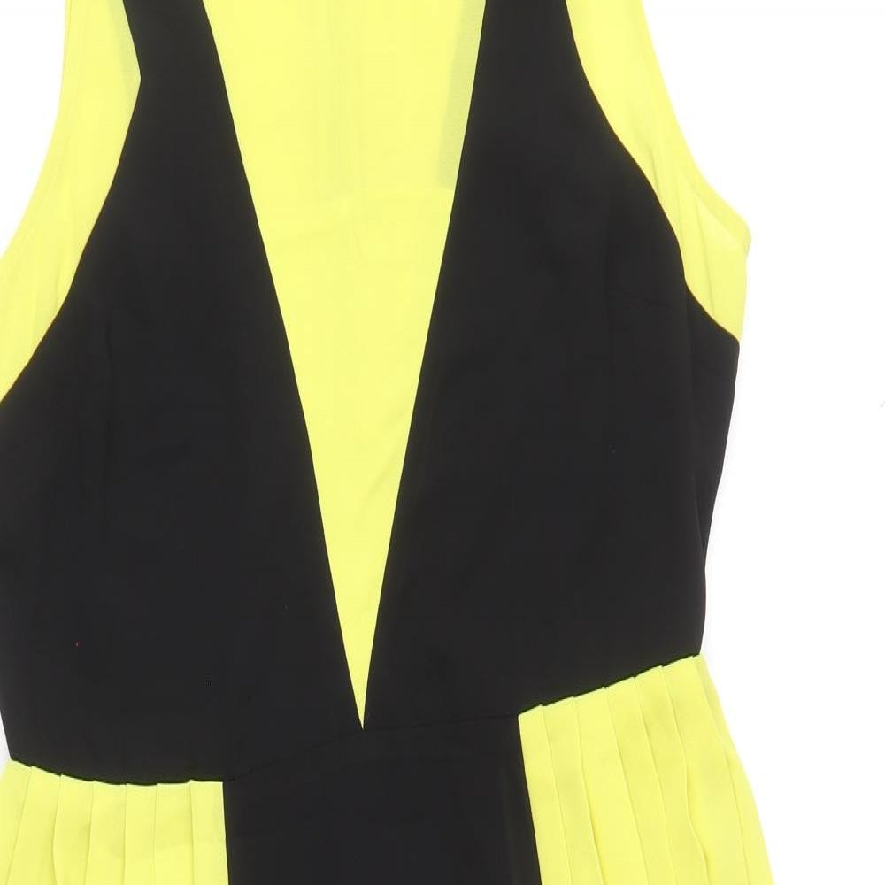 NEXT Womens Multicoloured Polyester Fit & Flare Size 12 Round Neck Zip