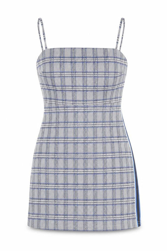 Primark Womens Blue Geometric Polyester Mini Size 8 Square Neck Pullover