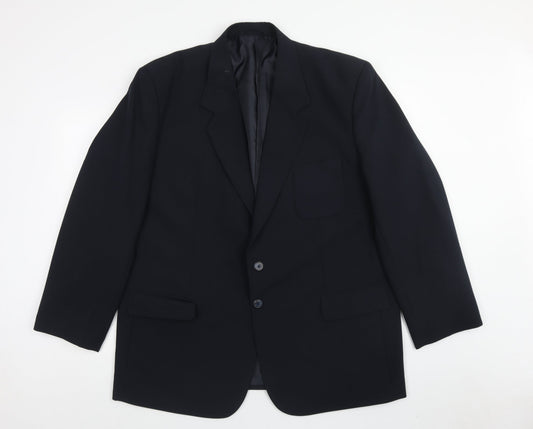 Jolliman Mens Blue Polyester Jacket Blazer Size 46