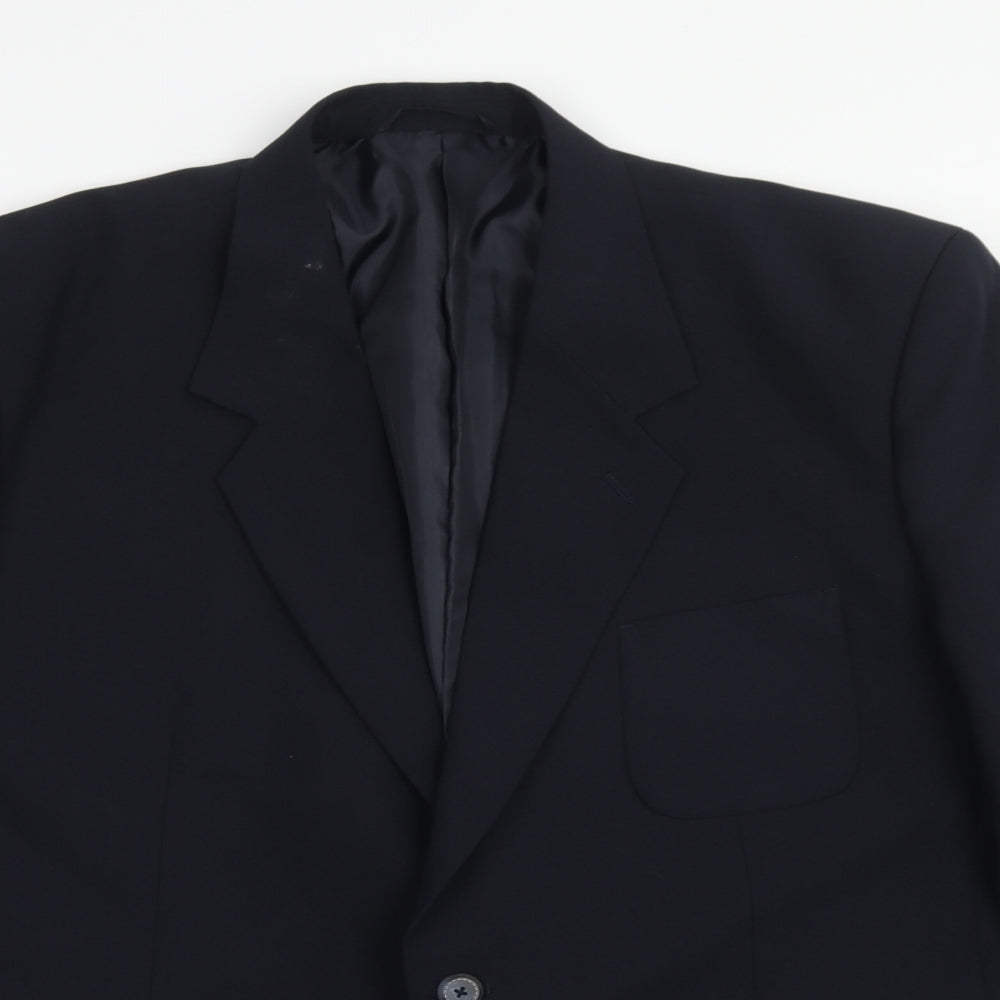 Jolliman Mens Blue Polyester Jacket Blazer Size 46