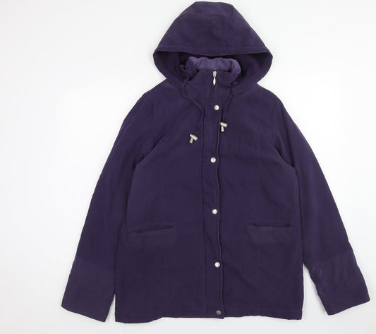EWM Womens Purple Jacket Size 12 Zip